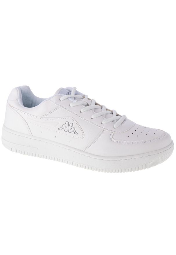 Buty sportowe Sneakersy męskie, Kappa Bash. Zapięcie: sznurówki. Kolor: biały. Materiał: materiał, syntetyk, tkanina. Szerokość cholewki: normalna. Sport: turystyka piesza