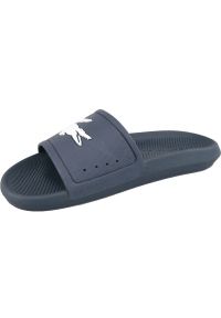 Klapki Lacoste Croco Slide 119 1 M 737CMA0018092 granatowe. Okazja: na plażę. Kolor: niebieski. Materiał: guma #4