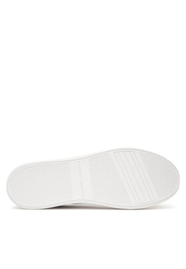 TOMMY HILFIGER - Tommy Hilfiger Sneakersy Casual Cupsole Sneaker FW0FW09022 Biały. Okazja: na co dzień. Kolor: biały. Materiał: skóra