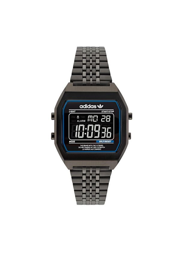 Adidas - Zegarek adidas. Kolor: czarny. Styl: street