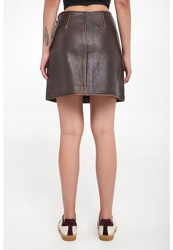 Weekend Max Mara - Spódnica skórzana Zelia WEEKEND MAX MARA. Materiał: skóra