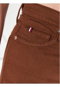 TOMMY HILFIGER - Tommy Hilfiger Jeansy WW0WW36962 Brązowy Wide Fit. Kolor: brązowy