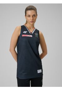 4f - 4F Koszulka meczowa replika wyjazdowa z sezonu 2025/26 męska 4F x Zagłębie Sosnowiec - czarna S. Kolor: czarny. Materiał: dzianina, materiał. Wzór: nadruk #1