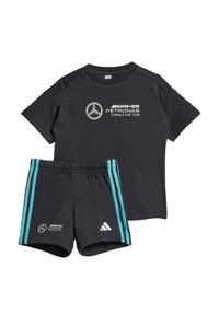 Adidas - Zestaw Mercedes - Amg Petronas Formula One Team Dna Baby Short Sleeve. Okazja: na uczelnię. Kolor: czarny, biały, wielokolorowy. Materiał: dresówka. Styl: młodzieżowy, sportowy