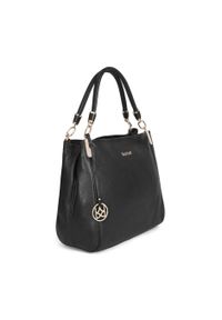Kazar - Czarna torebka damska. Kolor: czarny. Materiał: skórzane. Styl: elegancki #4