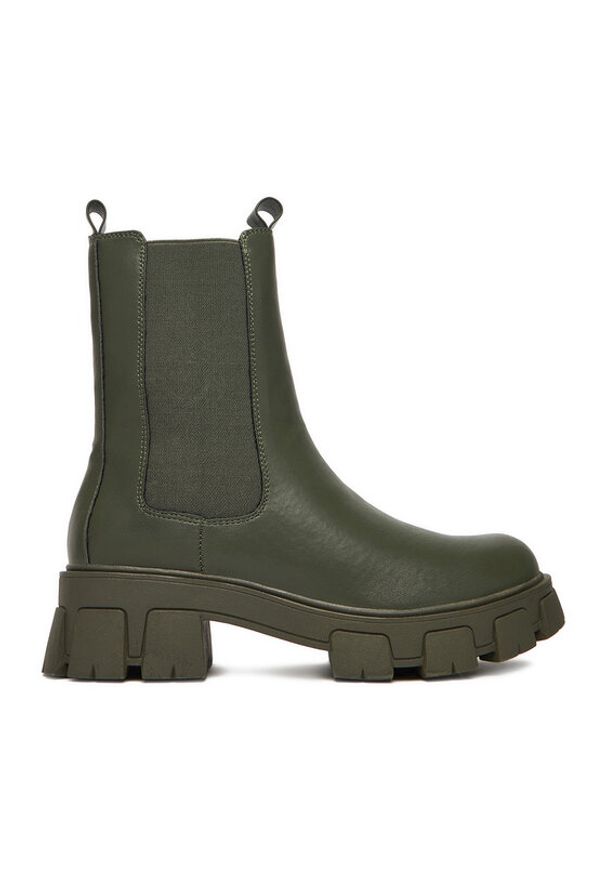 DeeZee Sztyblety 12837-22 Khaki. Kolor: brązowy. Materiał: syntetyk, materiał