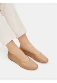 Gino Rossi - GINO ROSSI Baleriny C-V2127-241 Beżowy. Kolor: beżowy. Materiał: skóra #5