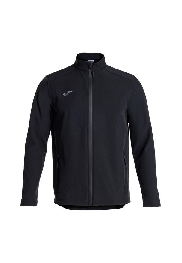 Kurtka wodoodporna Joma Basilea II. Kolor: czarny. Materiał: softshell. Sport: fitness, piłka nożna