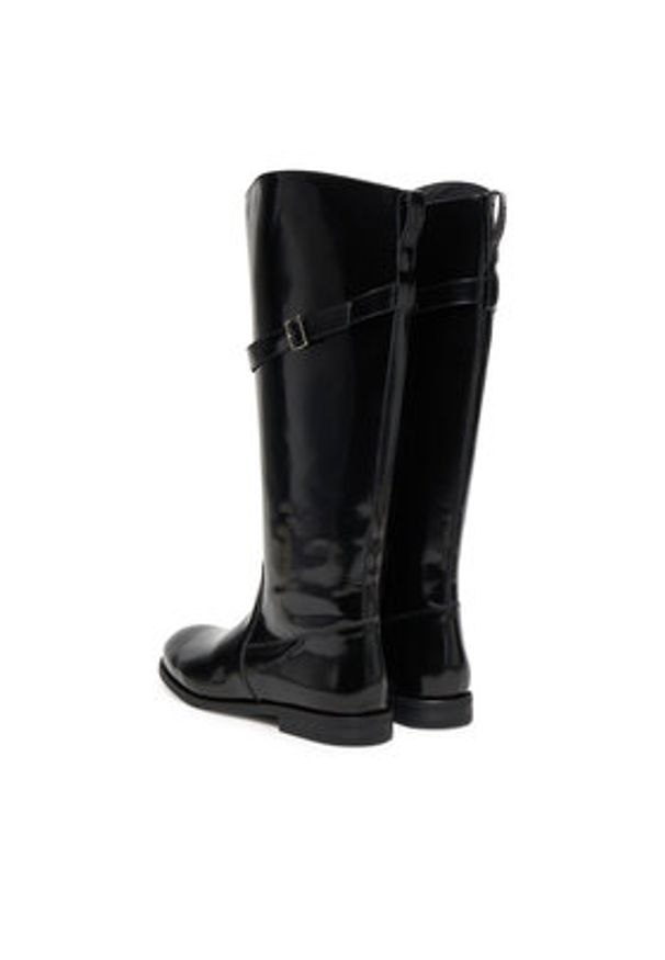 BOSS Kozaki Lycia 50552801 Czarny. Kolor: czarny. Materiał: skóra