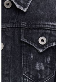 Pepe Jeans Kurtka jeansowa Thrift damska kolor szary przejściowa. Okazja: na co dzień. Kolor: szary. Styl: casual #6