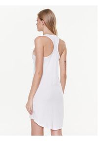 Guess Sukienka plażowa Logo E3GP03 JA914 Biały Regular Fit. Okazja: na plażę. Kolor: biały. Materiał: bawełna #5