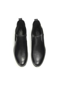 Kazar - Czarne sztyblety damskie. Okazja: na spotkanie biznesowe, do pracy. Kolor: czarny. Materiał: skóra. Szerokość cholewki: normalna. Sezon: jesień, zima. Styl: wizytowy, klasyczny, biznesowy, elegancki #4