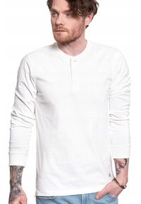 Lee - LEE SMALL LEGENDARY TEE MĘSKA KOSZULKA LONGSLEEVE OFF WHITE L61JSWMK. Długość rękawa: długi rękaw #8