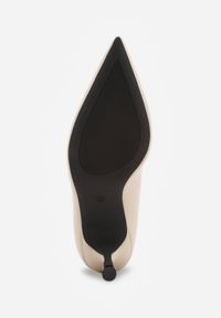 Born2be - Beżowe Czółenka na Szpilce z Zapięciem na Sprzączkę Zinavea. Wysokość cholewki: za kolano. Zapięcie: sprzączka. Kolor: beżowy. Obcas: na szpilce. Styl: klasyczny, elegancki #8