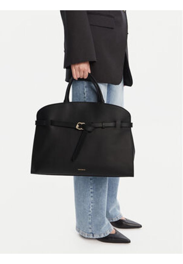 Coccinelle Torebka TLA Coccinellesabine E1 TLA 18 01 01 Czarny. Kolor: czarny. Materiał: skórzane