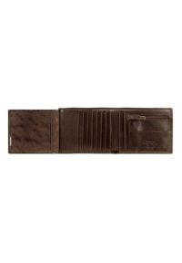 Wittchen - Męski portfel skórzany z rozkładanym panelem. Kolor: brązowy, wielokolorowy, złoty. Materiał: skóra #7