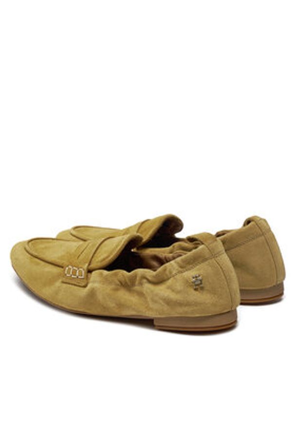 TOMMY HILFIGER - Tommy Hilfiger Lordsy Th Suede Moccasin FW0FW07714 Khaki. Kolor: brązowy. Materiał: skóra