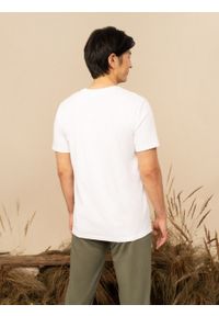 outhorn - T-shirt z nadrukiem męski. Okazja: na co dzień. Materiał: bawełna, jersey. Wzór: nadruk. Styl: casual #2