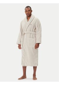 Polo Ralph Lauren Szlafrok 714899683008 Beżowy. Typ kołnierza: polo. Kolor: beżowy. Materiał: bawełna