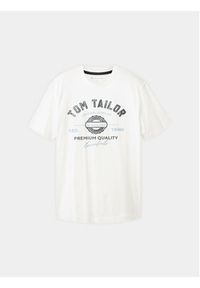 Tom Tailor T-Shirt 1037735 Biały Regular Fit. Kolor: biały. Materiał: bawełna #7