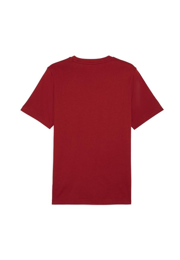 Puma Koszulka Ess+ 2 Col Small Logo 67447012. Kolor: czerwony. Materiał: bawełna