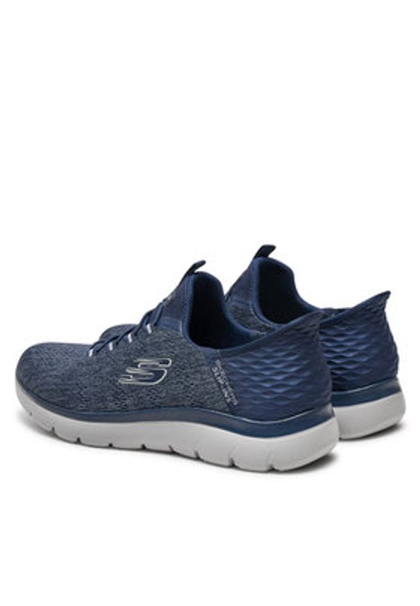 skechers - Skechers Sneakersy Key Pace 232469 NVY Granatowy. Kolor: niebieski. Materiał: materiał