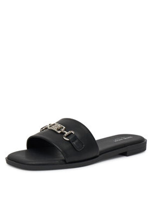 Nine West Klapki 678322-84 Czarny. Kolor: czarny. Materiał: skóra