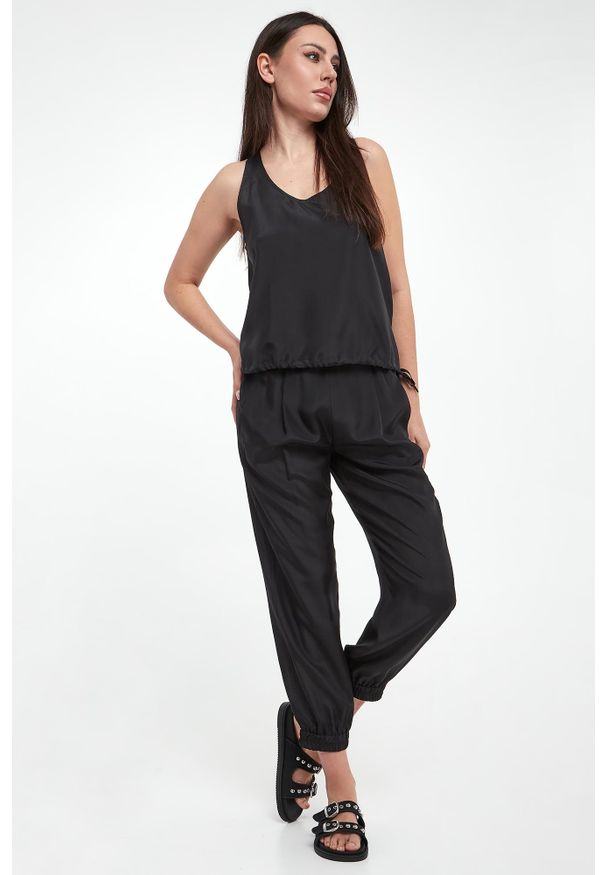Marella - Top damski jedwabny Meana MARELLA MONOCHROME. Materiał: jedwab
