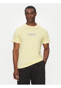 Quiksilver T-Shirt EQYZT08062 Żółty Regular Fit. Kolor: żółty. Materiał: bawełna