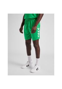 Spodenki piłkarskie męskie Hummel Core XK Poly Shorts. Kolor: zielony. Sport: piłka nożna