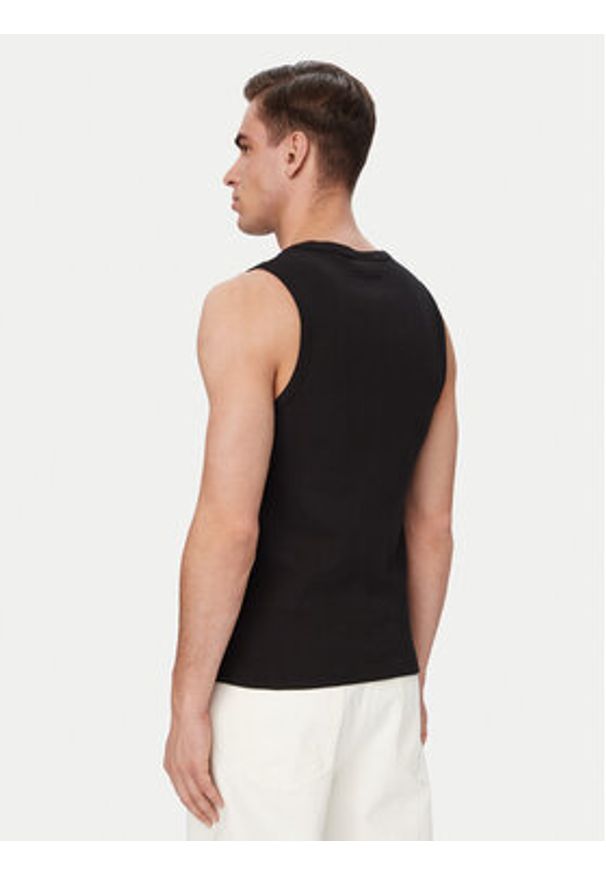 Hugo - HUGO Tank top Dapota 50563744 Czarny Slim Fit. Kolor: czarny. Materiał: bawełna
