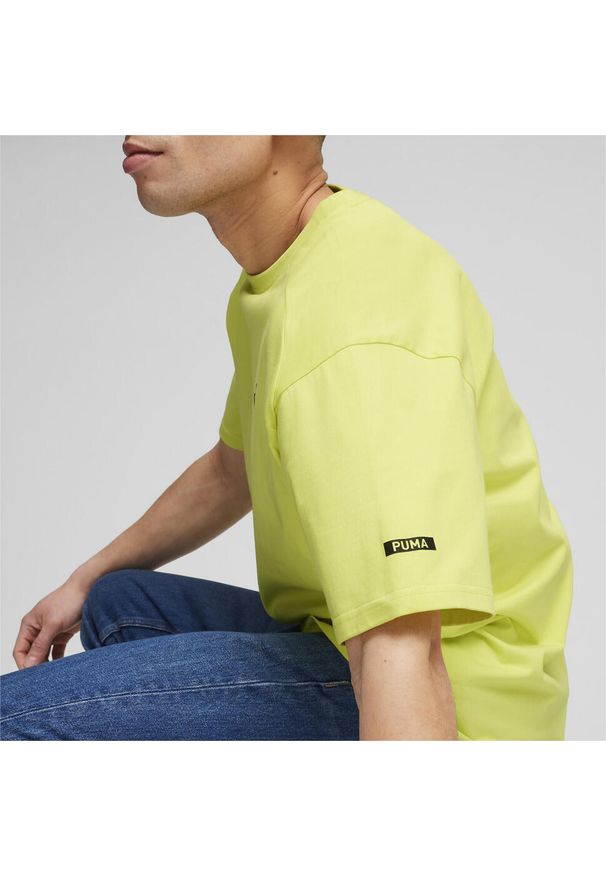 Koszulka Sportowa Męska Puma Rad/Cal. Kolor: wielokolorowy, żółty, zielony. Materiał: bawełna. Sport: joga i pilates