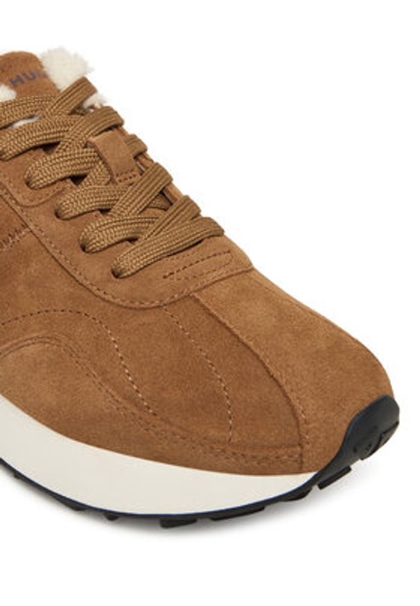 Hugo - HUGO Sneakersy Kiria 50552652 Brązowy. Kolor: brązowy. Materiał: zamsz, skóra