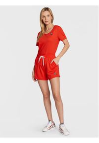Le Coq Sportif T-Shirt 2220324 Czerwony Regular Fit. Kolor: czerwony. Materiał: bawełna, syntetyk