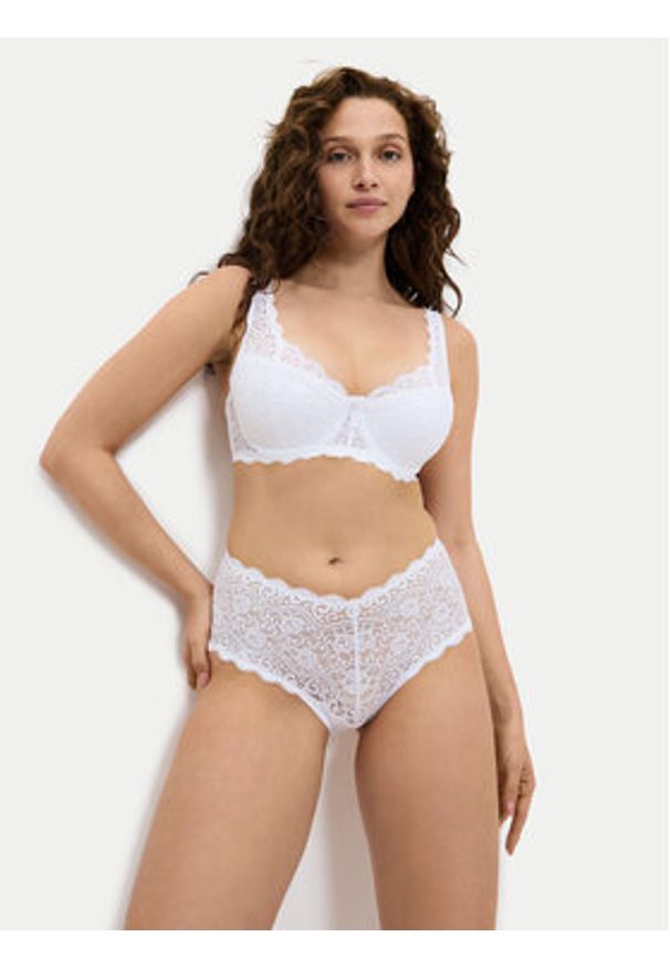 Triumph Biustonosz z fiszbiną Amourette 10209584 Biały. Kolor: biały. Materiał: syntetyk