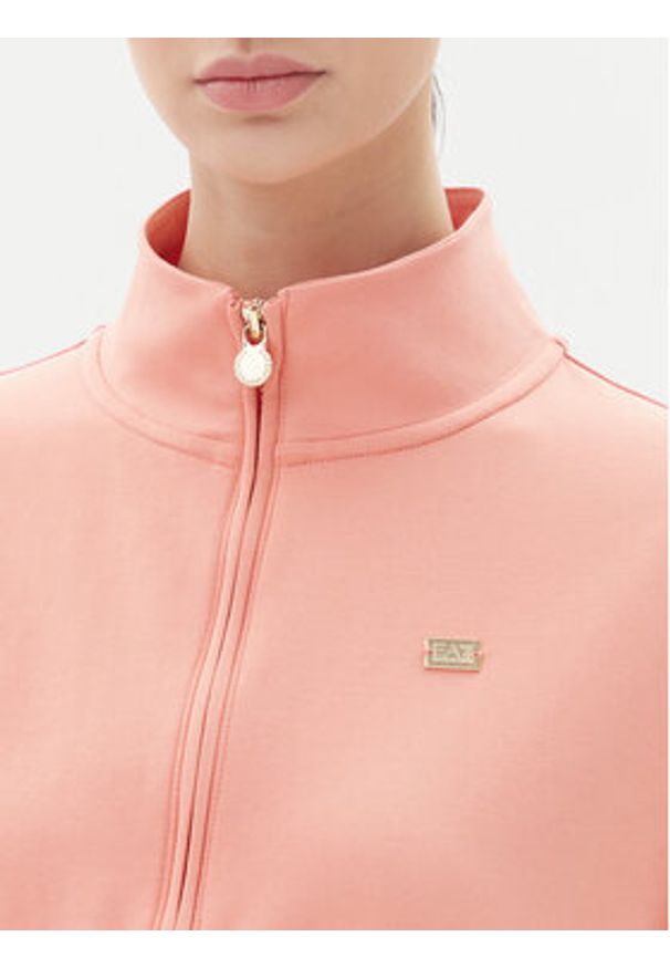 EA7 Emporio Armani Dres 7W000085 AF13135 U4076 Pomarańczowy Regular Fit. Kolor: pomarańczowy. Materiał: bawełna