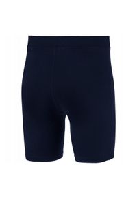 Puma - Męskie Spodenki Liga Thermoactive Base Layer Shorts. Kolor: niebieski. Sport: turystyka piesza