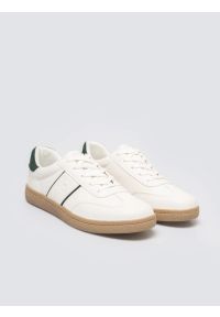 Big-Star - Sneakersy męskie ze skóry ekologicznej białe SS174081 101. Okazja: na co dzień. Kolor: biały. Materiał: skóra ekologiczna #4