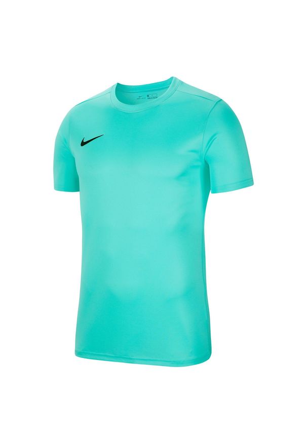 Koszulka treningowa chłopięca Nike JR Dry Park Vii. Kolor: niebieski. Długość rękawa: krótki rękaw. Długość: krótkie. Sport: piłka nożna