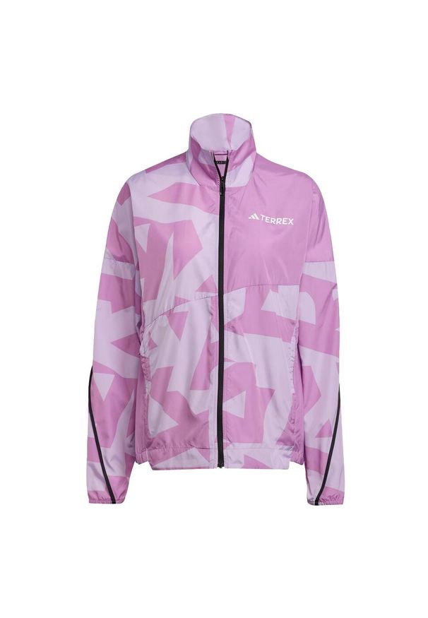 Adidas - Wiatrówka Terrex Multi Printed. Kolor: fioletowy, wielokolorowy, różowy. Materiał: materiał. Sport: bieganie