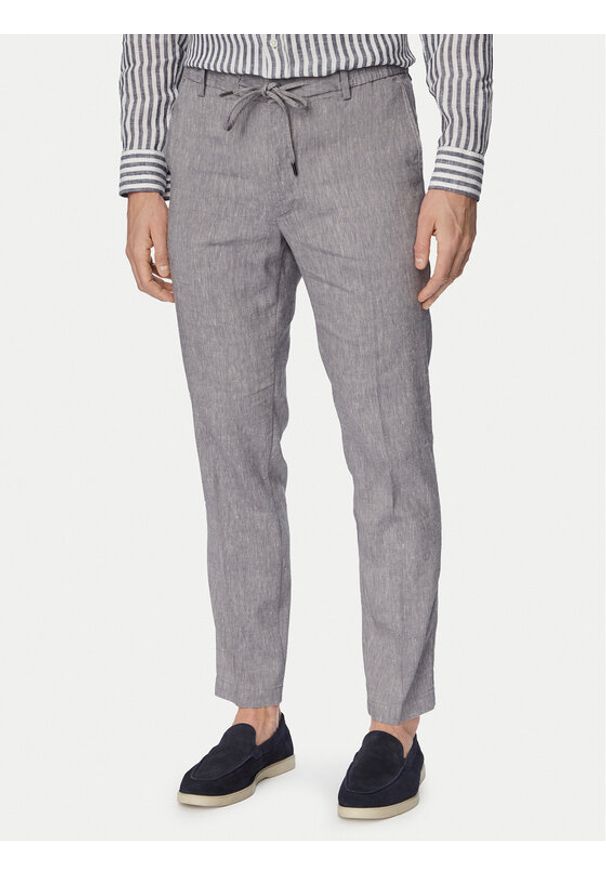 BOSS Spodnie materiałowe H-Kane1-RDS 50557859 Niebieski Modern Fit. Kolor: niebieski. Materiał: syntetyk