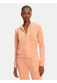 Juicy Couture Bluza Robertson JCAP176 Pomarańczowy Slim Fit. Kolor: pomarańczowy. Materiał: syntetyk