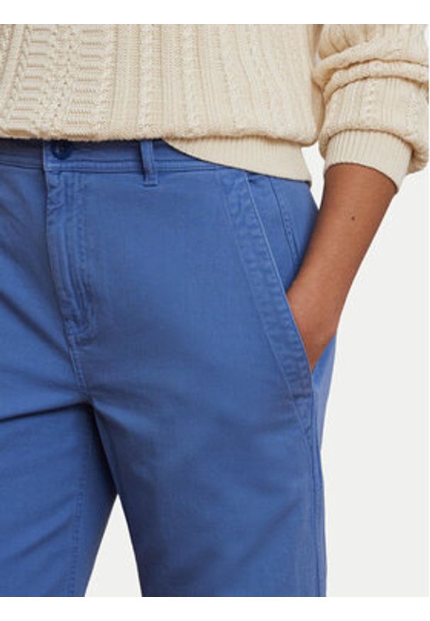 Lauren Ralph Lauren - LAUREN RALPH LAUREN Spodnie materiałowe 200965654003 Niebieski Regular Fit. Kolor: niebieski. Materiał: bawełna