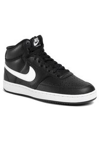 Nike Buty Court Vision Mid CD5436 001 Czarny. Kolor: czarny. Materiał: skóra