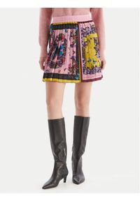 Versace Jeans Couture Spódnica plisowana 79HAE8P0 NS726 Kolorowy Regular Fit. Materiał: syntetyk. Wzór: kolorowy