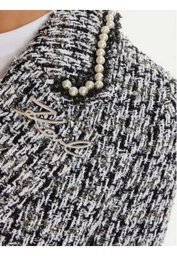 Karl Lagerfeld - KARL LAGERFELD Marynarka 246W1402 Kolorowy Regular Fit. Typ kołnierza: dekolt w karo. Materiał: bawełna. Wzór: kolorowy