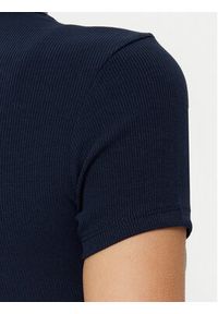 Tommy Jeans T-Shirt DW0DW20463 Granatowy Slim Fit. Kolor: niebieski. Materiał: bawełna #4