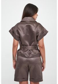 Kamizelka damska lniana PESERICO. Materiał: len #4