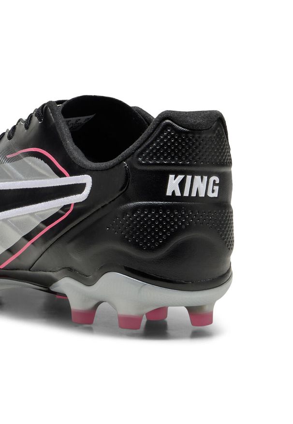 Puma - Buty piłkarskie KING Pro FG/AG PUMA Silver Black Sun Struck White Metallic Pink. Kolor: czarny, różowy, biały, wielokolorowy. Szerokość cholewki: normalna. Sport: piłka nożna