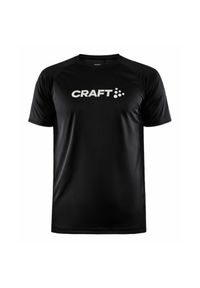 Koszulka z krótkim rękawem Craft Core Essence Logo Czarny. Kolor: czarny. Długość rękawa: krótki rękaw. Długość: krótkie. Sport: fitness #1